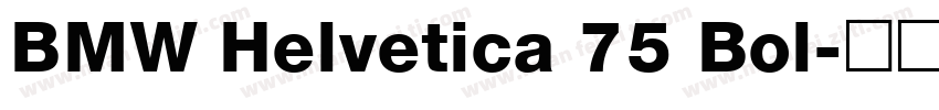 BMW Helvetica 75 Bol字体转换